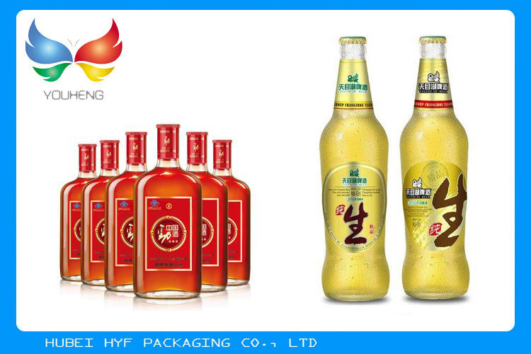 Vacuum Metallic Foil Paper Single Sided Coating , Easy To Wash Away From Bottles For Glass Bottle labels