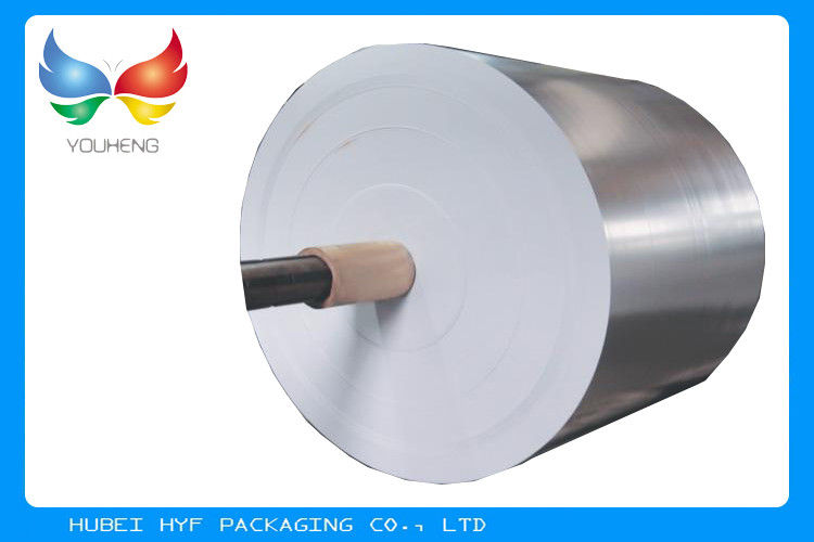 High End Packaging Vacuum Silver Metallic Paper With Single Side Coating For Beer Wine Bottle Label in 70gsm