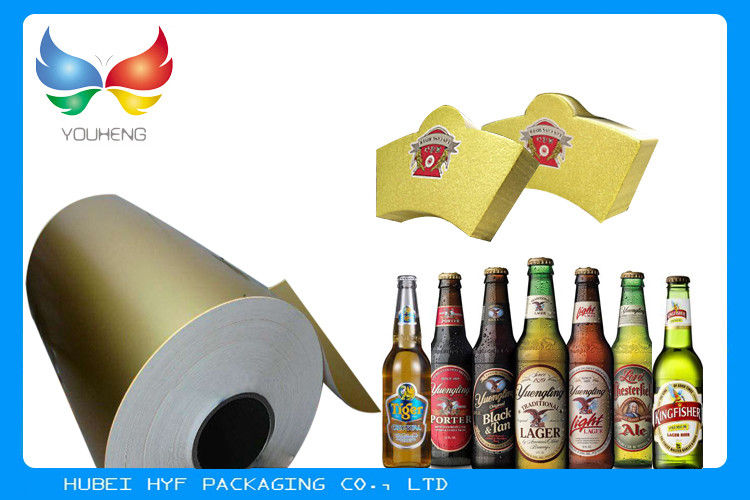 China Metallized Paper in 69gsm Vacuum Metallized Bottle Label Paper High Wet Strength Heat Transfer Paperboard