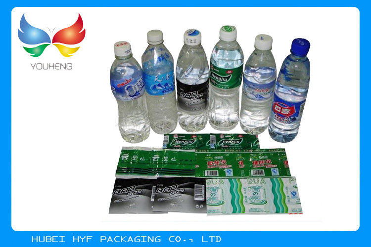 Printed Heat Shrink Bottle Sleeves , Personalized Labels For Water Bottles PVC Shrink Films