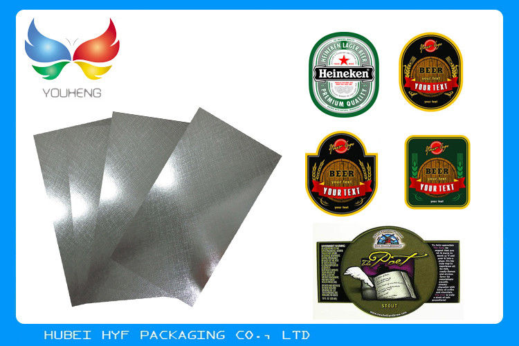 Silver Golden Printing Vacuum Metallized Paper For Beer And Bottle Label Wine Label in thickness 68g 69g 70g 72g