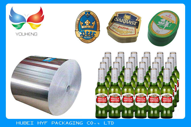 Anti Corrosion Vacuum Metallized Paper Wine Packaging Laminated Paper Wine Beer Bottle Labels