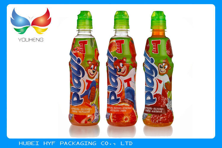 45mic Thermal Heat  PVC Shrink Film Rolls , Pvc Shrink Wrap Film For Plastic Bottle Label