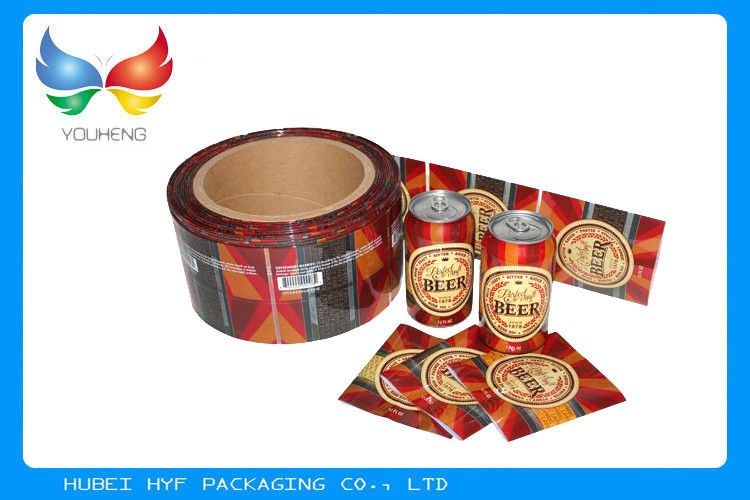 Eco Friendly High Clairty Shrink Film Rolls For Cans Sleeve labels / Heat Activated Shrink Film