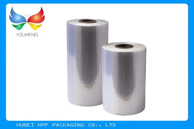 40 Mic Clear PVC Shrink Wrap Tube Film Rolls For Promo / Multipack Sleeves