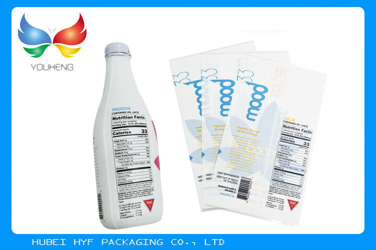 Plastic PVC Heat Shrinkable Film Rolls Blow Molding Processing For Glass Bottle Labels