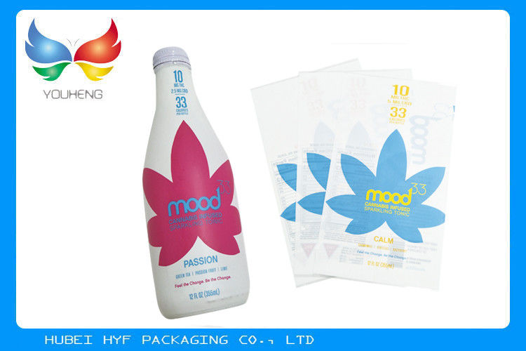 Plastic PVC Heat Shrinkable Film Rolls Blow Molding Processing For Glass Bottle Labels