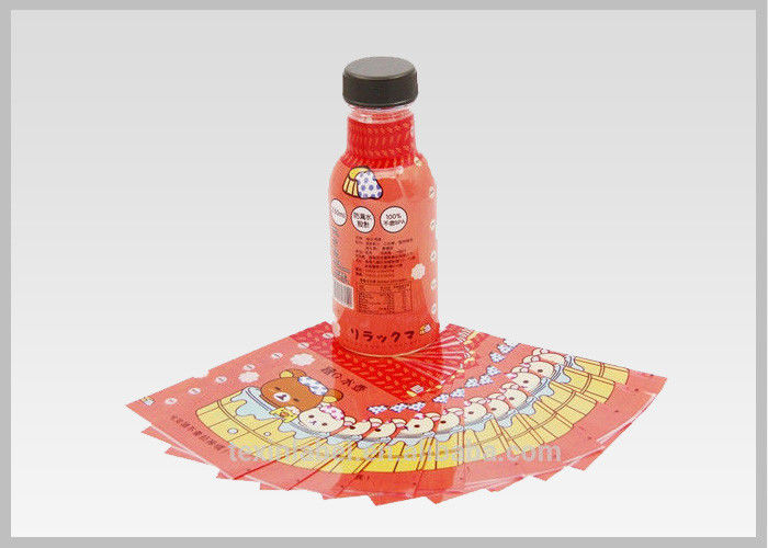 Eco Friendly Juice Drink Bottle Labels PETG Shrink Wrap Sleeve No Benzene , 40 Mic