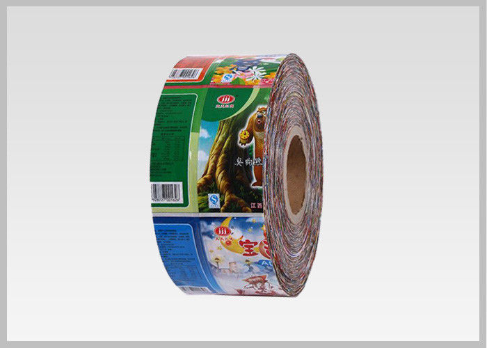 High Shrinkage Drink Bottle Labels PVC Heat Shrink Sleeve , Thickness 25-70 Mic PVC shrink films for Bottles