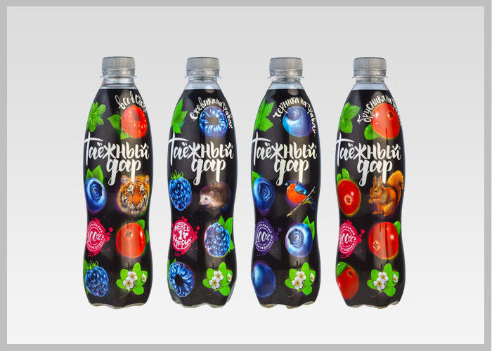 Printed Heat Shrink Bottle Sleeves , Personalized Labels For Water Bottles PVC Shrink Films