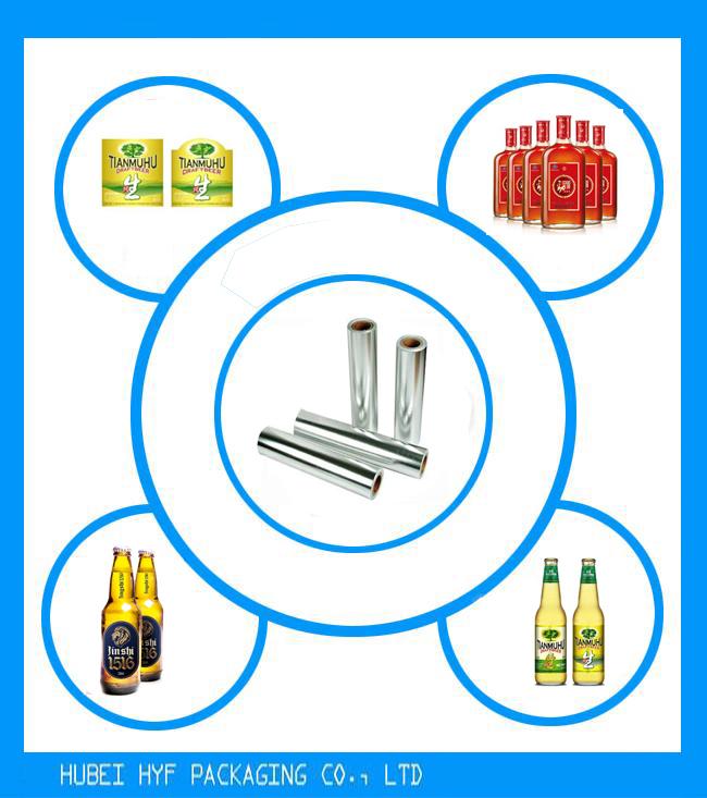 Beer Label Glass Bottle Label Wine Label Silver Vacuum Metallized Paper ...
