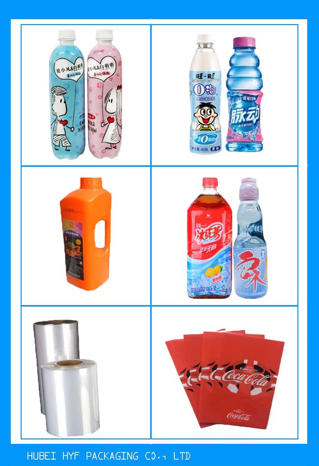 PVC PET OPS Drink Bottle Labels Self Adhesive For Soft Beverage Bottle