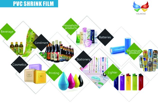 40mic Shrinkable Clear PVC Shrink Label Wrap Film For Wrapping And ...